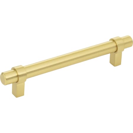 Jeffrey Alexander 128 mm Center-to-Center Brushed Gold Key Grande Cabinet Bar Pull 5128BG